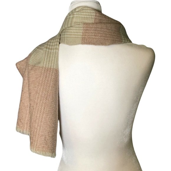 INC International Concepts Plaid Colorblock Scarf - Picture 2 of 5